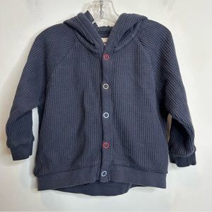 ☀️ 3/$15 Open Edit Hoodie Baby Navy Sweater Waffle Knit